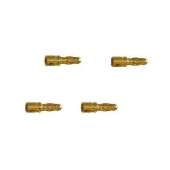 Confezione 4 contatti dorati 3,5mm maschio